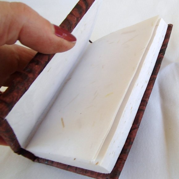 Krishna Crushed Gemstones Painted On Glass Handmade Blank Journal 5" Hindu Deity - Picture 11 of 12